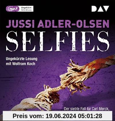 Selfies. Der siebte Fall für Carl Mørck, Sonderdezernat Q: Ungekürzte Lesung mit Wolfram Koch (2 mp3-CDs)